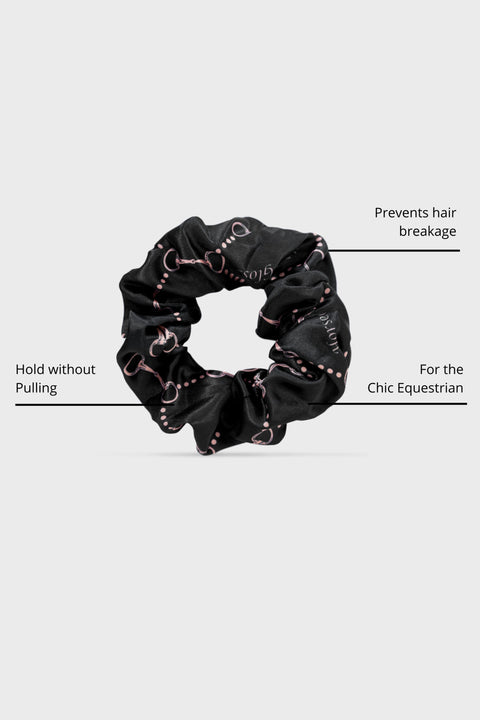 KIMMY - SATIN HAIR TIES | NAVY BLACK WHITE