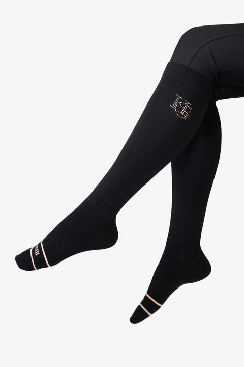 RIDING SOCKS | BLACK ROSE GOLD - CHASING DREAMS