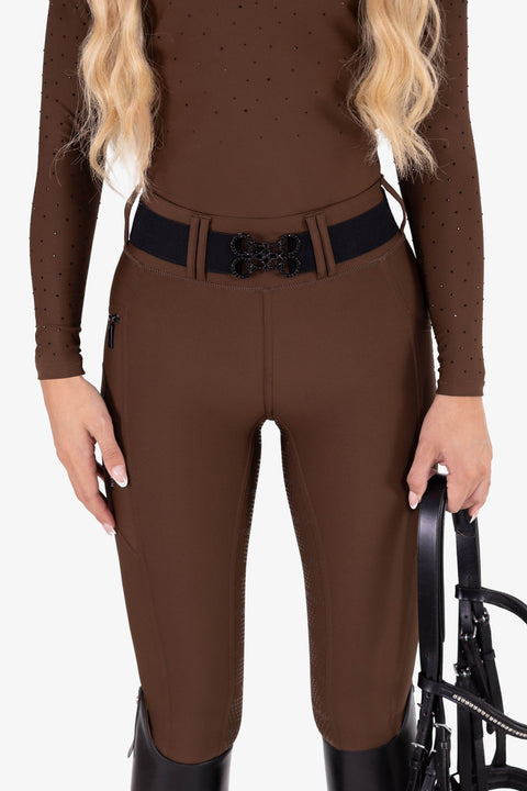 GINNY - BELT |  BLACK - METALLIC BLACK CRYSTALS