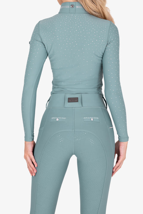KYLIE - PERFORMANCE BASE LAYER | DYNASTY GREEN SILVER CRYSTAL