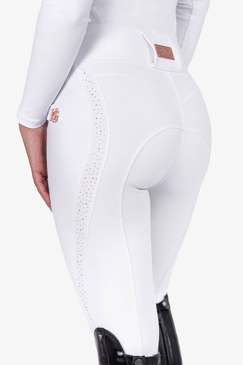 LEXA - RIDING LEGGINGS | WHITE ROSE GOLD