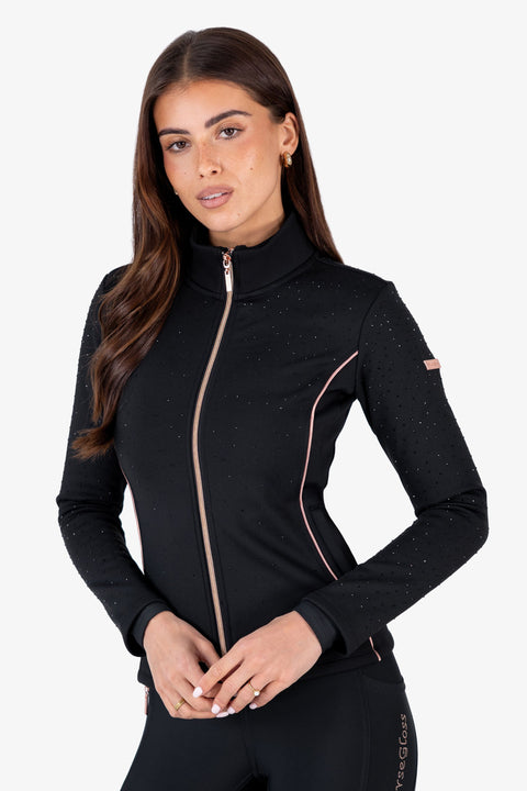 FLORENCE - PERFORMANCE JACKET | BLACK CRYSTAL ROSE GOLD