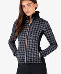 FLORENCE - PERFORMANCE JACKET | BLACK WOOL "HOUNDSTOOTH"