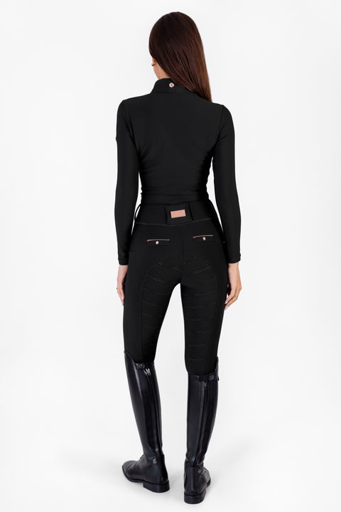 KYLIE - BASE LAYER LONG SLEEVE | BLACK ROSE GOLD