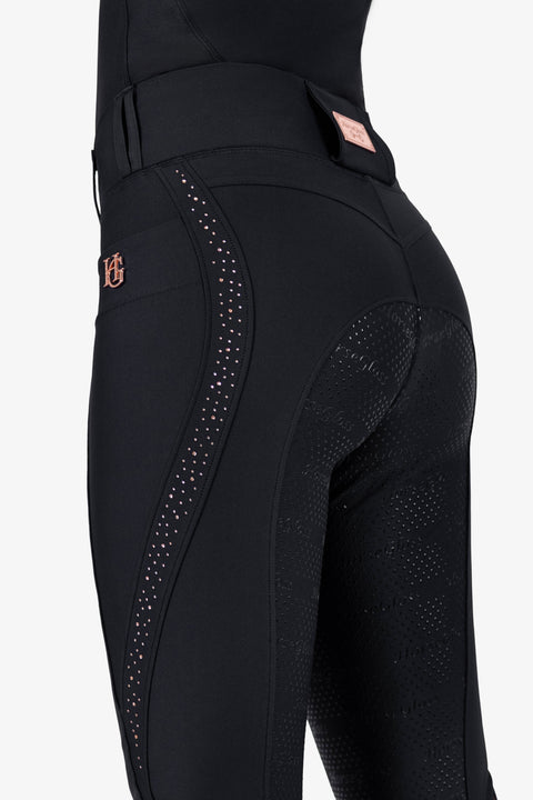 LEXA - RIDING LEGGINGS | BLACK ROSE GOLD