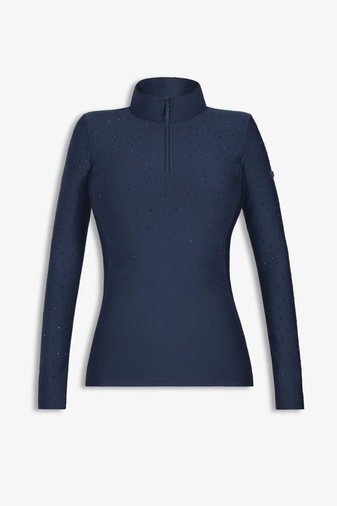 KYLIE - EQUESTRIAN BASE LAYER LONG SLEEVE | NAVY CRYSTAL