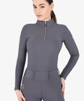 KYLIE - BASE LAYER LONG SLEEVE | SMOKEY GREY ROSE GOLD