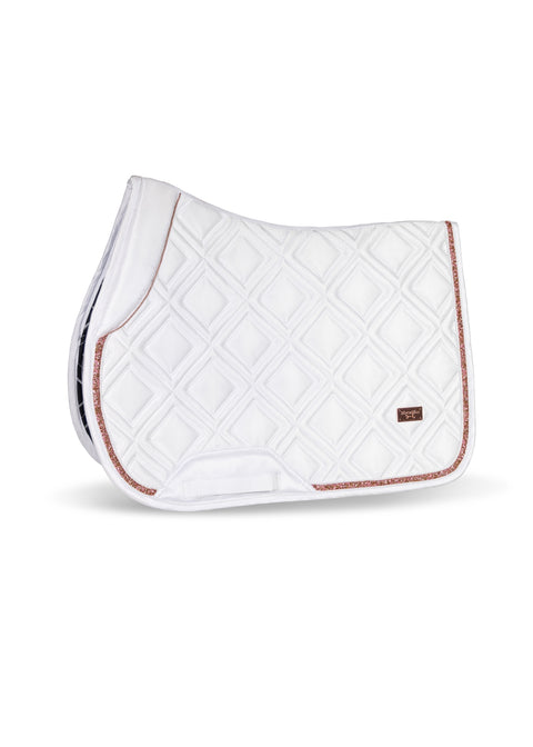 CELINE - JUMPING SADDLE PAD | WHITE ROSE GOLD