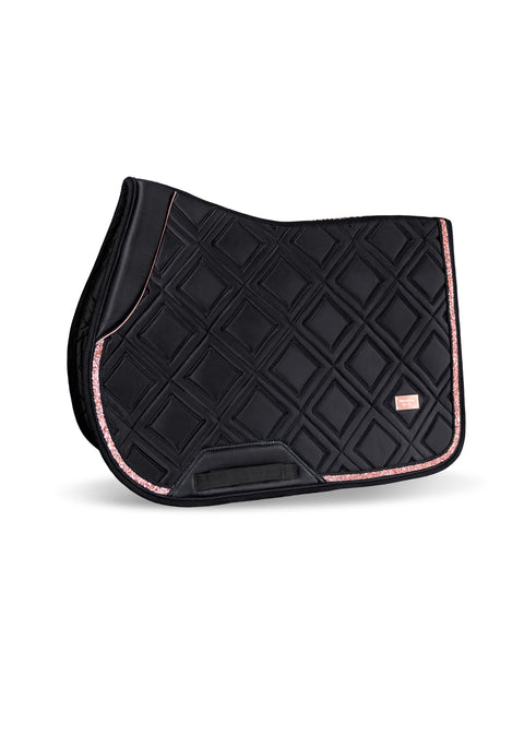 CELINE - JUMPING SADDLE PAD | BLACK ROSE GOLD