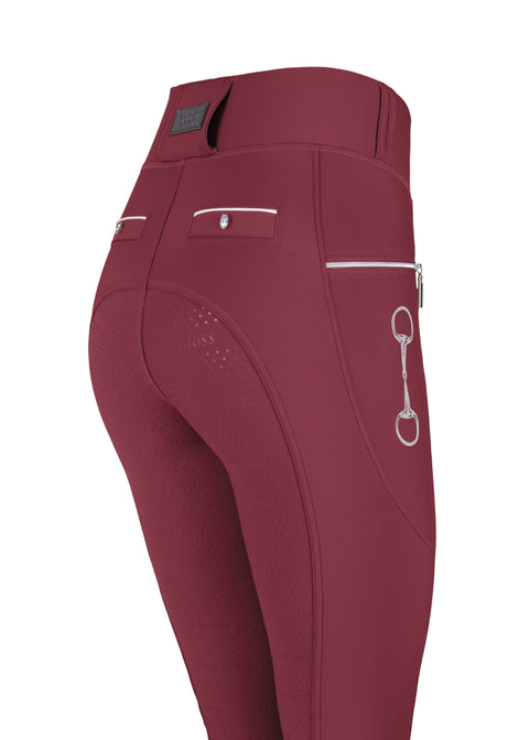 Kylie - Leggings da equitazione | Rose Berry | Full Grip