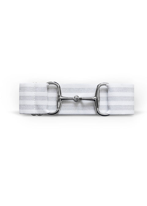 GINNY - BELT | STRIPE | WHITE SILVER