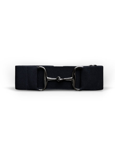 GINNY - BELT | BLACK METALLIC