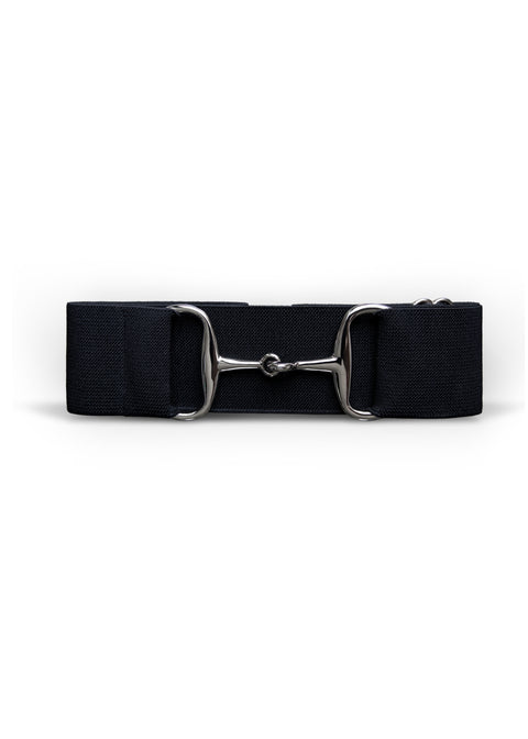 GINNY - SNAFFLE BIT BELT | BLACK SILVER