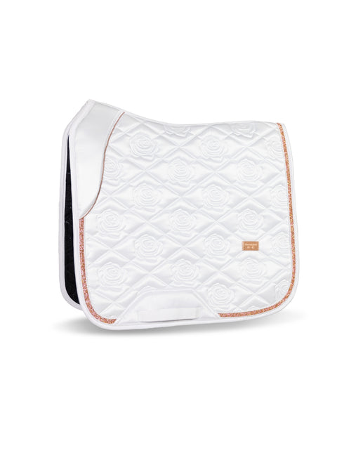 SERENA - DRESSAGE SADDLE PAD | WHITE ROSE GOLD