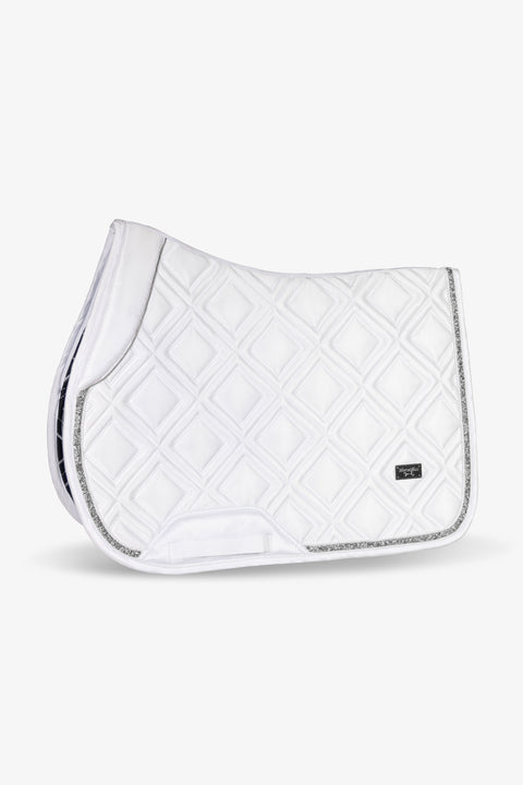 CELINE - JUMPING SADDLE PAD | WHITE SILVER