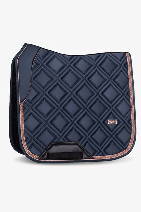 CELINE - DRESSAGE SADDLE PAD | GRAND PRIX BLUE ROSE GOLD