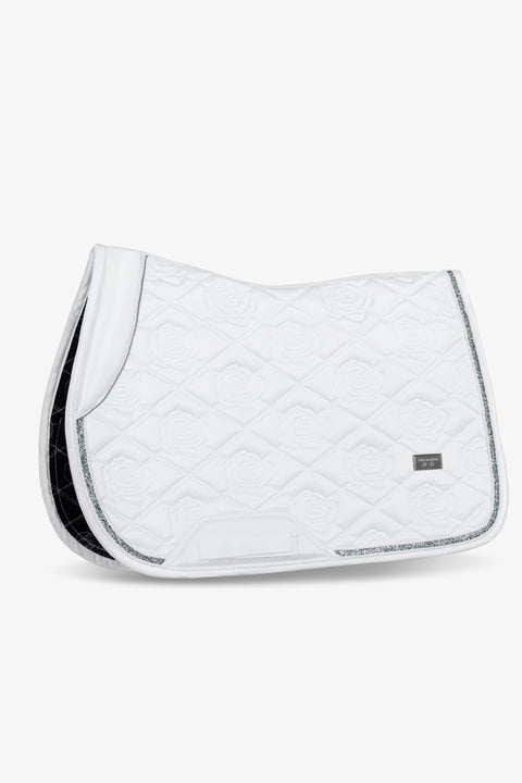 SERENA - JUMPING SADDLE PAD | WHITE SILVER