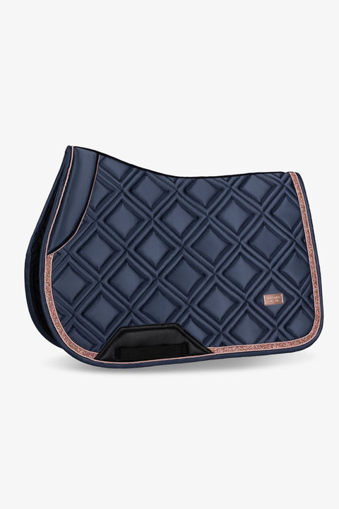 CELINE - JUMPING SADDLE PAD | GRAND PRIX BLUE ROSE GOLD