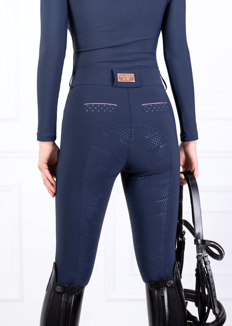 HAILEY - BREECHES | NAVY ROSE GOLD SWAROVSKI